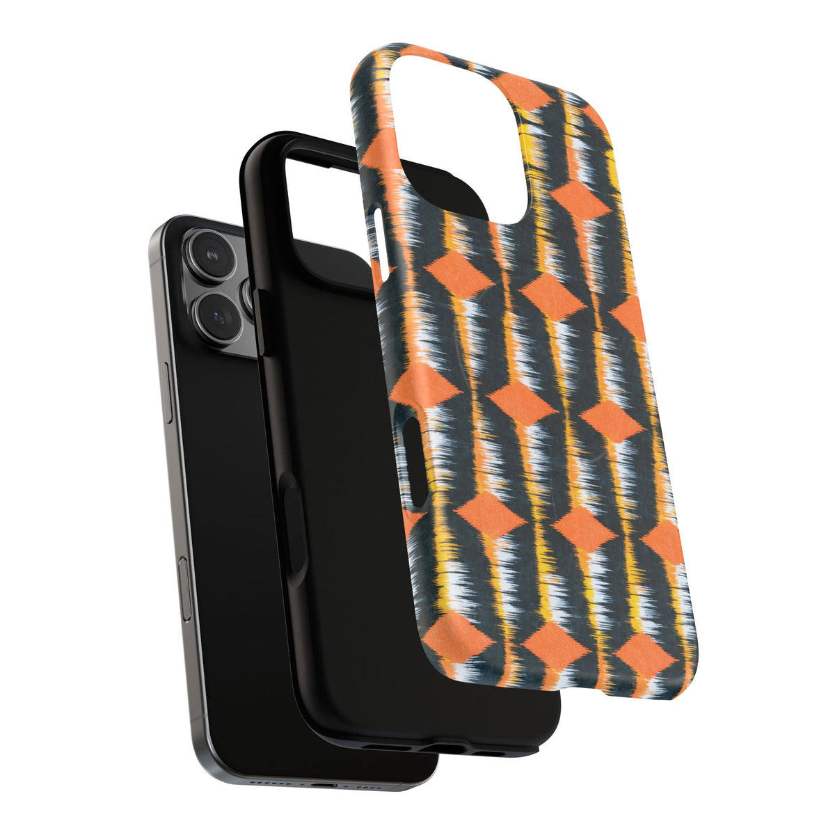 iPhone MagSafe Case - Ikat Static — POD detail: Matte exploded, iPhone 16 Pro Max