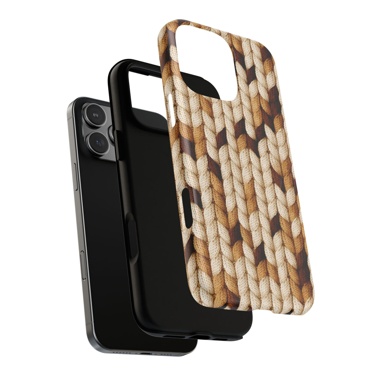 iPhone MagSafe Case - Aran Twist — POD detail: Matte exploded, iPhone 16 Pro Max