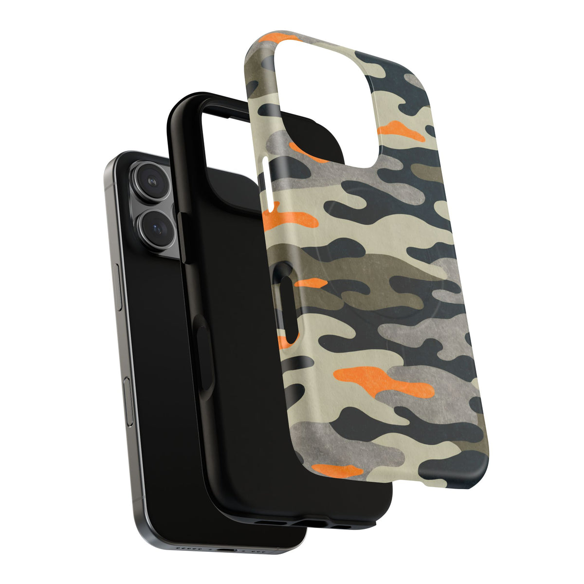 iPhone MagSafe Case - Trailhead Camo — POD detail: Matte exploded, iPhone 16 Pro