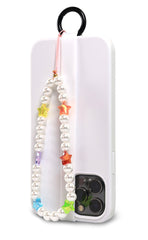 White Pearls Phone Charm