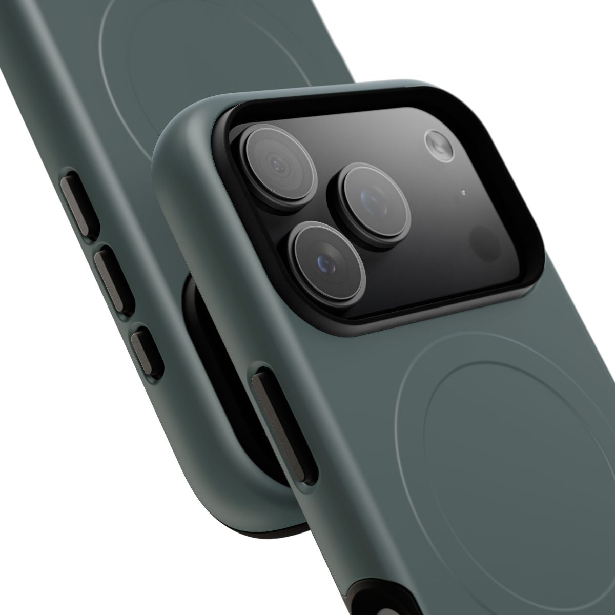 iPhone MagSafe Case - Lake Green — POD detail: Matte close-up, iPhone 17 Pro