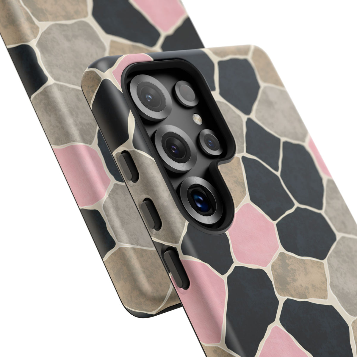 Samsung Galaxy Phone Case - Crazy Paving — POD detail: Matte close-up, Samsung Galaxy S25 Ultra