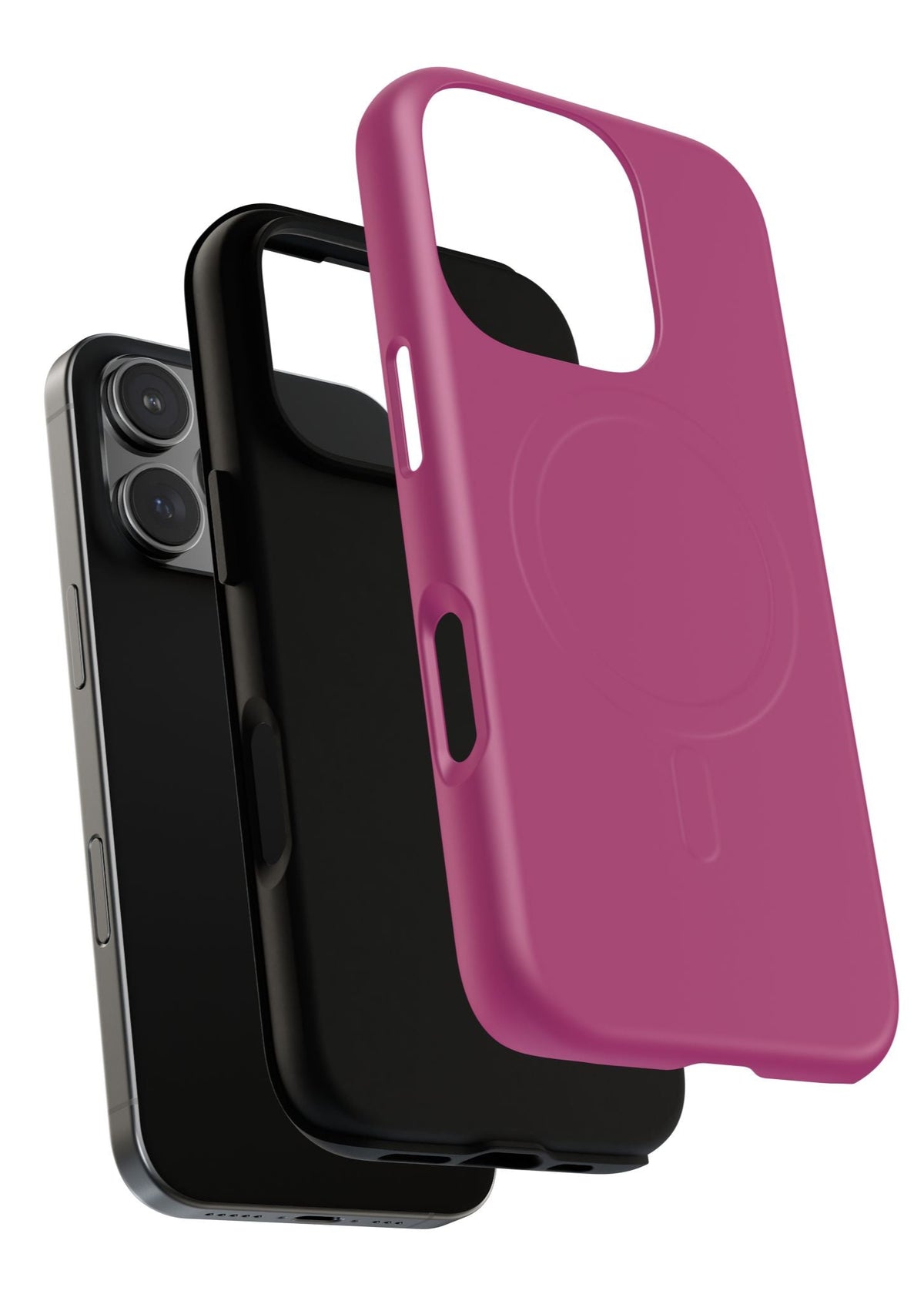 iPhone MagSafe Case - Fuchsia — POD detail: Matte exploded, Product-level