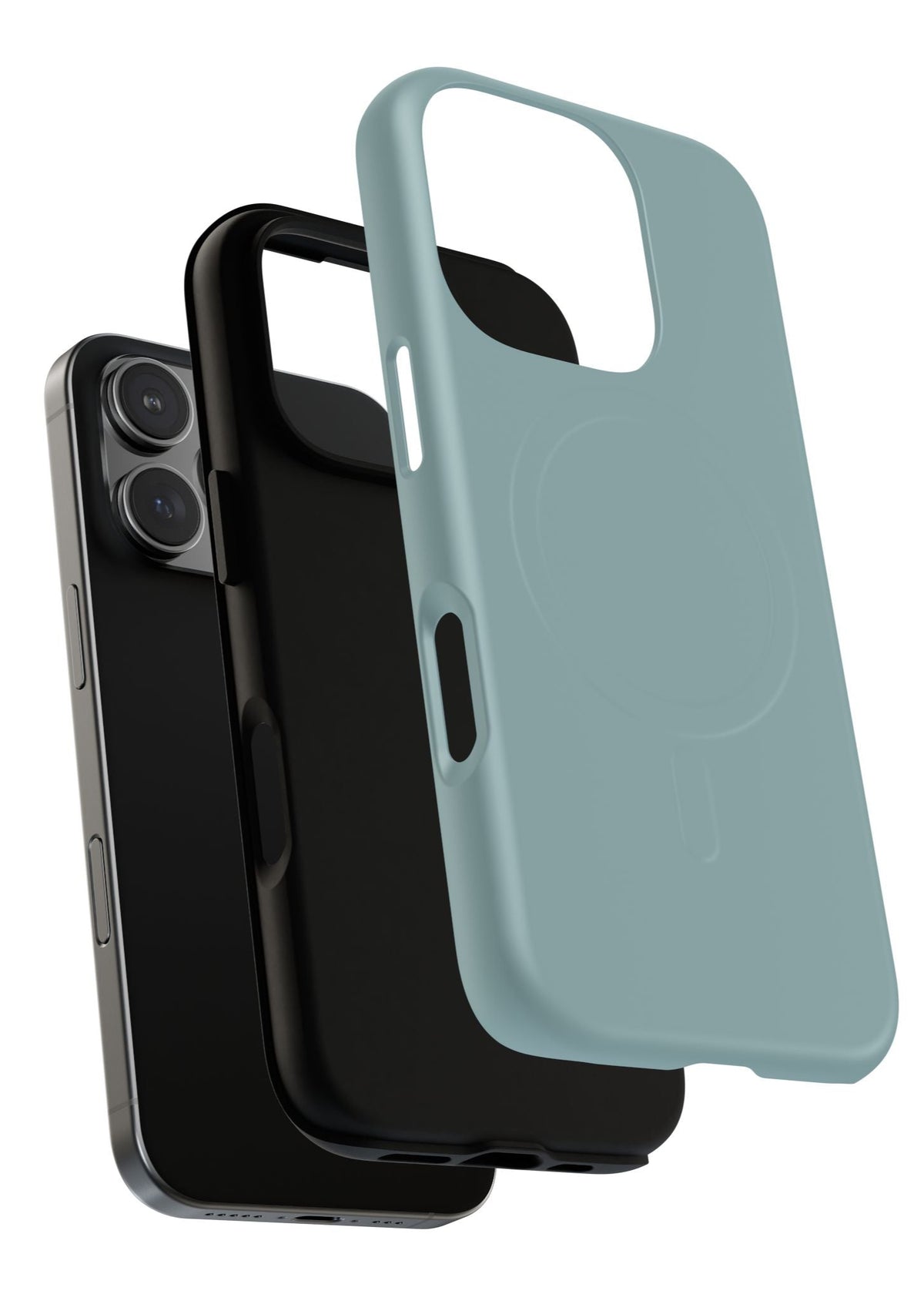 iPhone MagSafe Case - Riptide Blue — POD detail: Matte exploded, Product-level