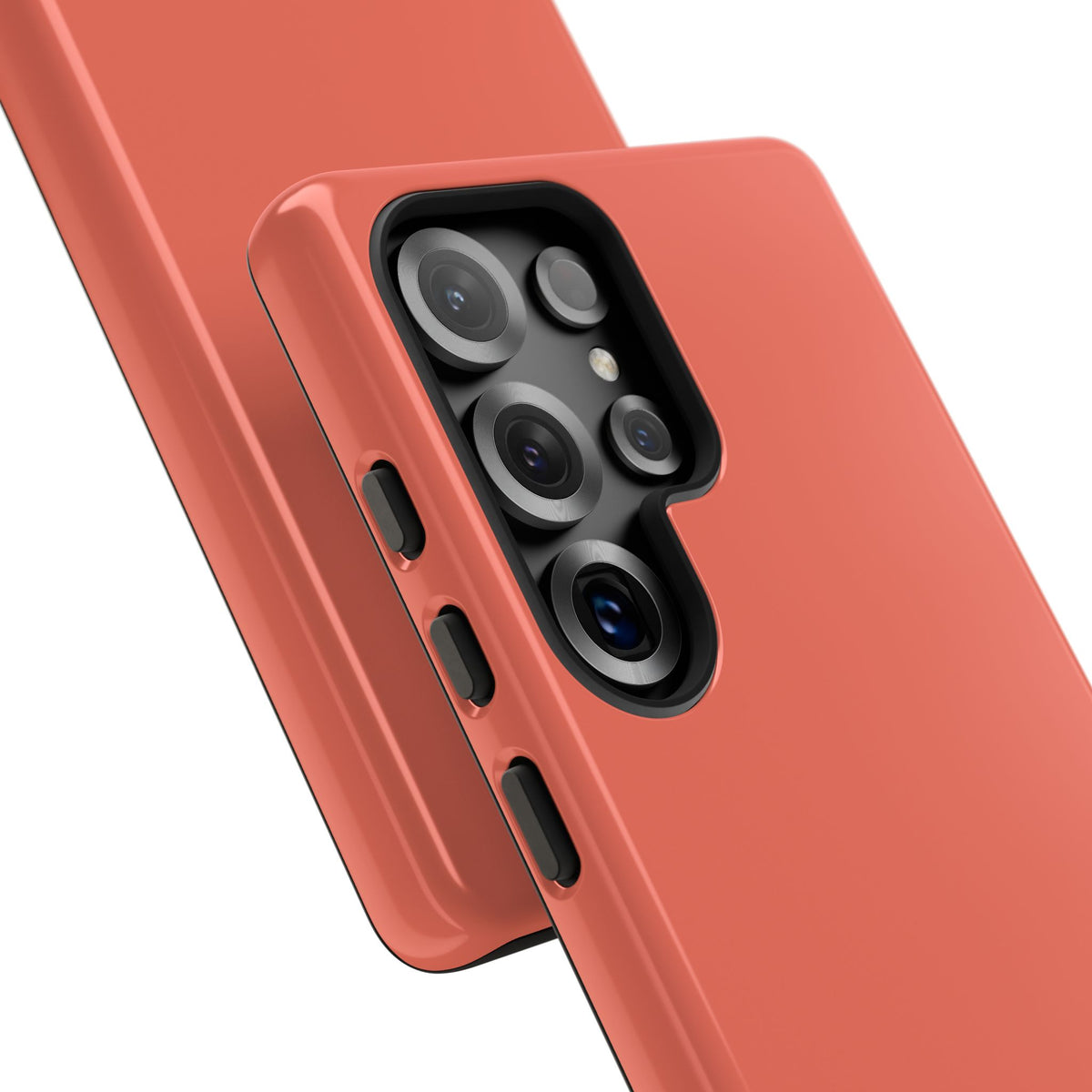 Samsung Galaxy Phone Case - Tangerine — POD detail: Glossy close-up, Samsung Galaxy S25 Ultra
