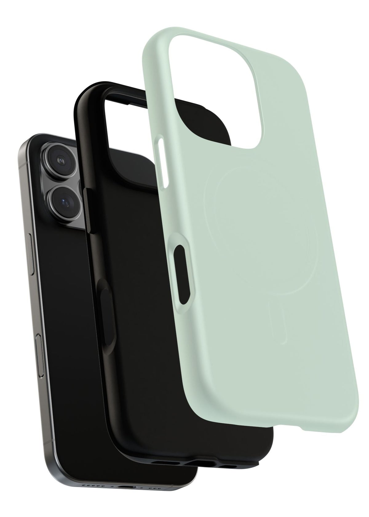 iPhone MagSafe Case - Aquamarine — POD detail: Matte exploded, Product-level