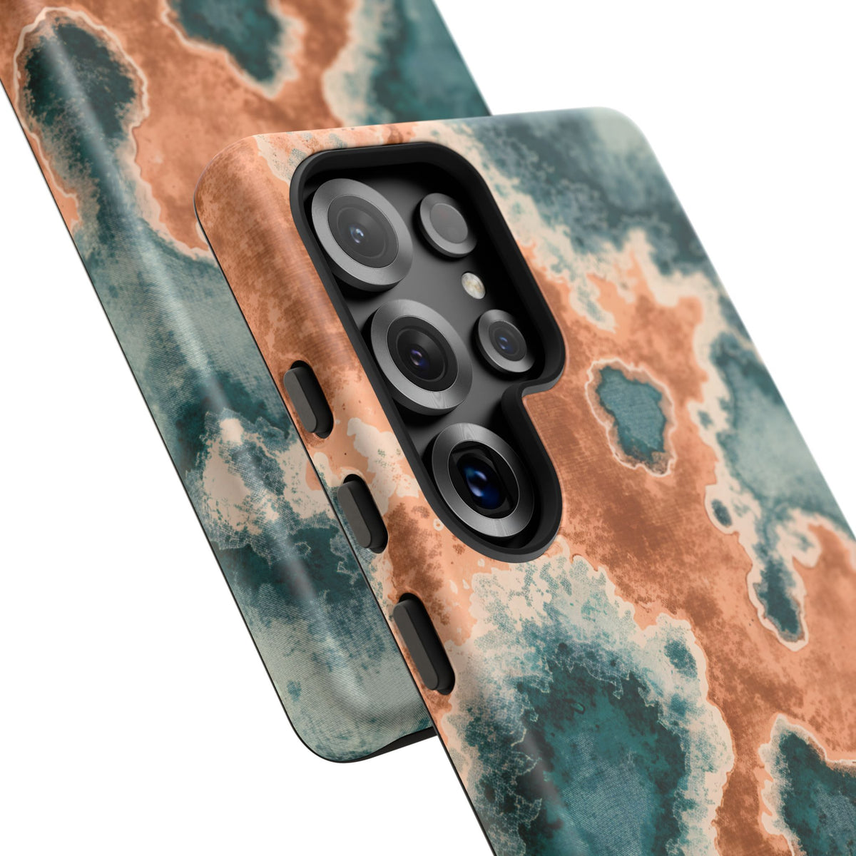 Samsung Galaxy Phone Case - Verdigris Steeple — POD detail: Matte close-up, Samsung Galaxy S25 Ultra
