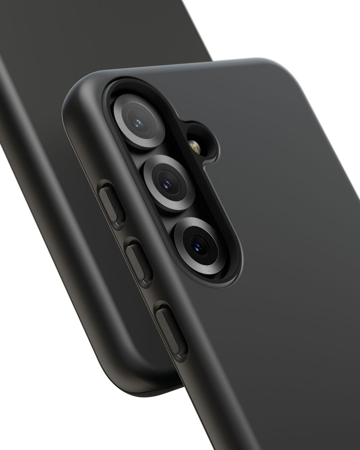 Samsung Galaxy Phone Case - Black — POD detail: Matte close-up, Product-level
