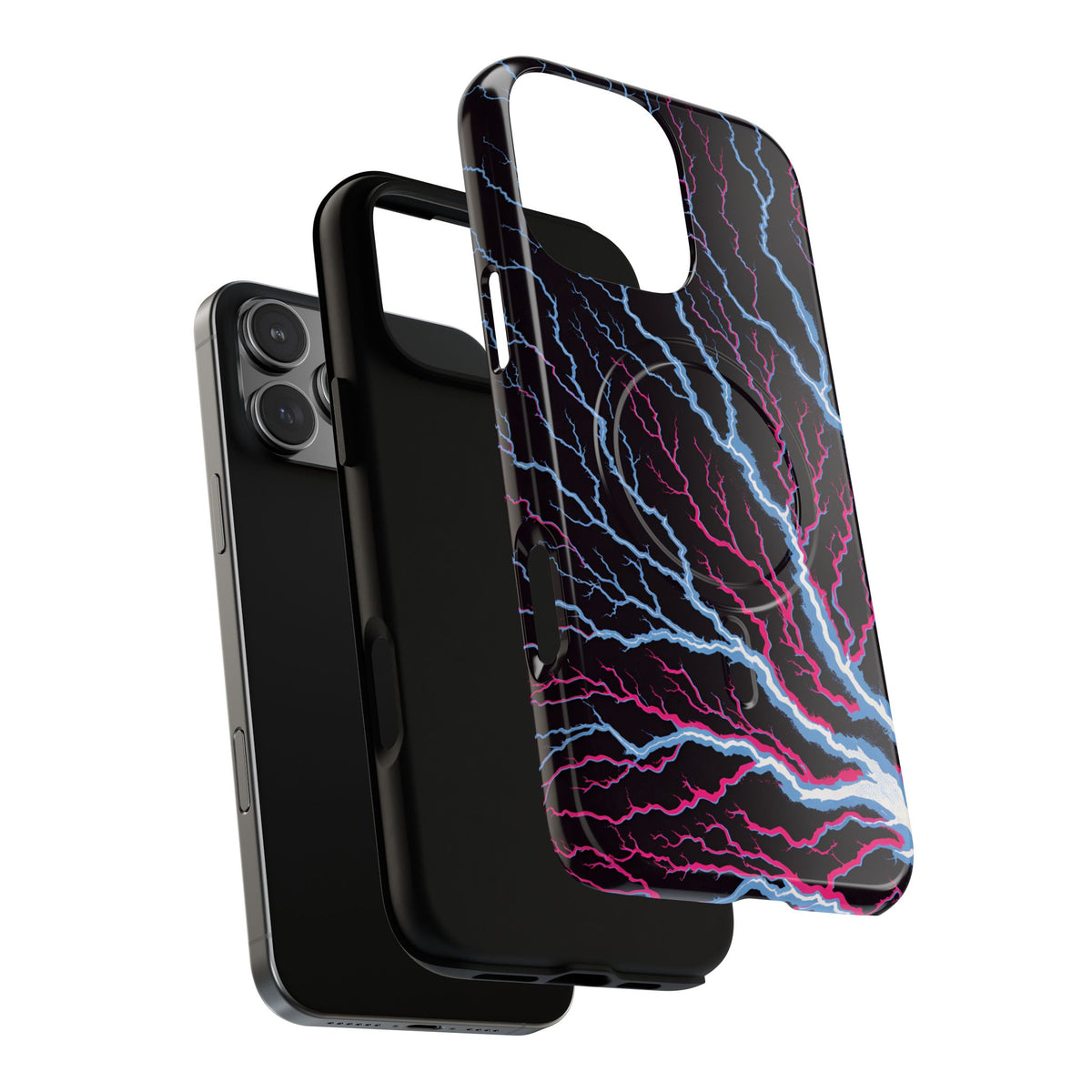 iPhone MagSafe Case - Filament Arc — POD detail: Glossy exploded, iPhone 16 Pro Max