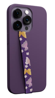 Purple Butterflies Phone Strap