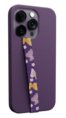 Sangle à téléphone Purple Butterflies