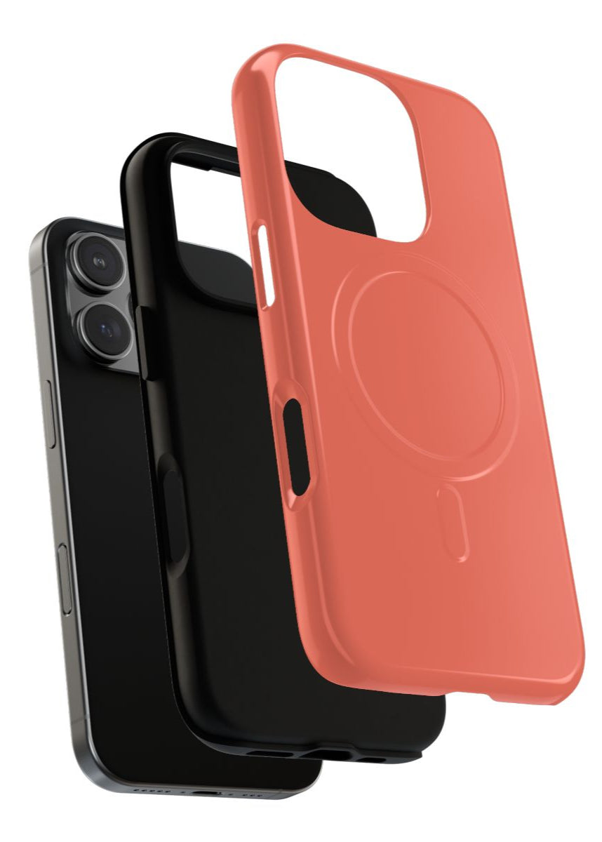 iPhone MagSafe Case - Tangerine — POD detail: Glossy exploded, Product-level
