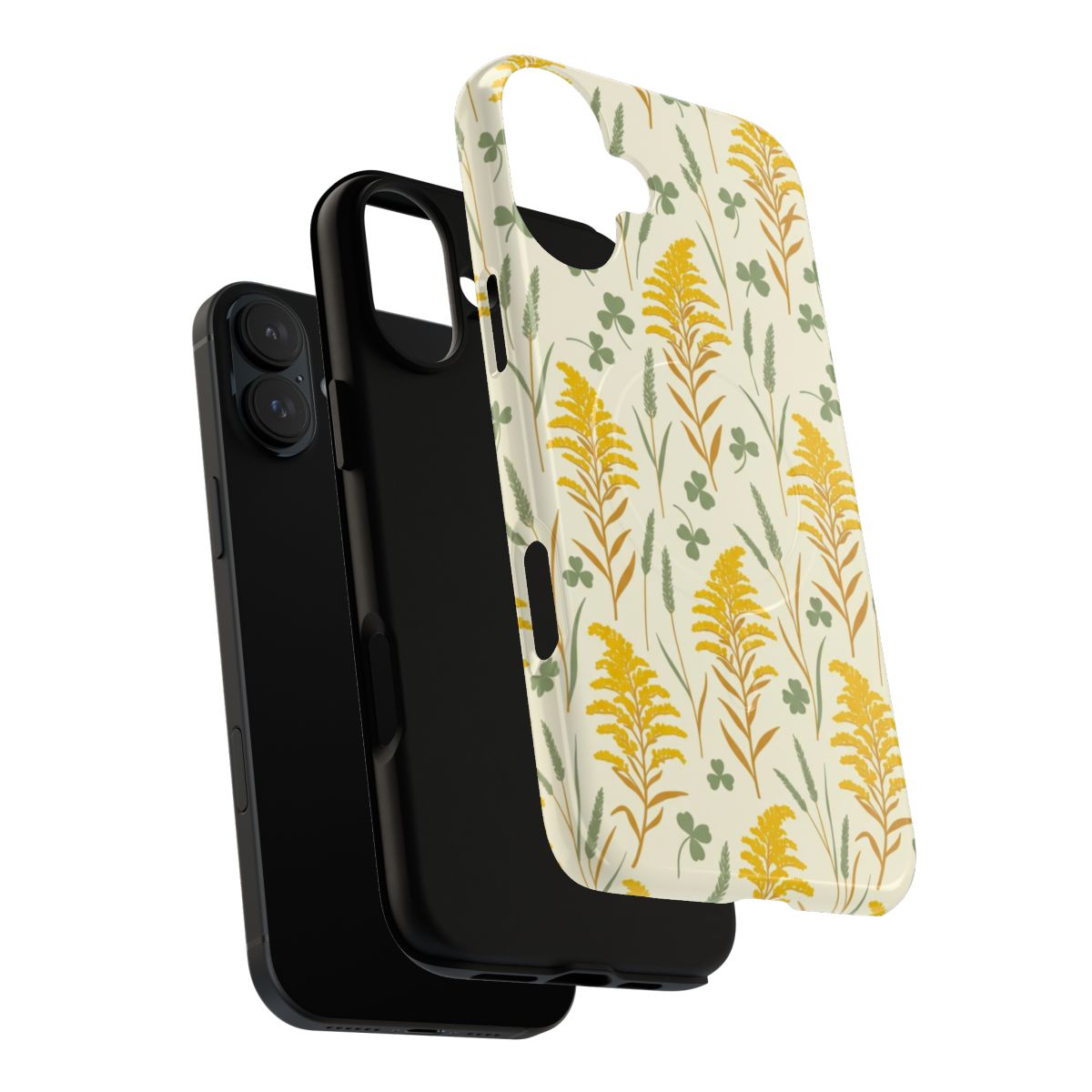 iPhone MagSafe Case - Goldenrod Roadside — POD detail: Glossy exploded, Product-level