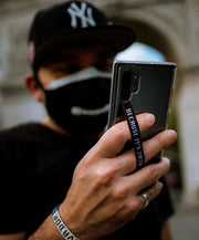 phone strap grip holder black white 2020