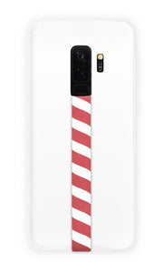 phone strap grip holder christmas candy stripes red white holidays