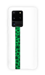 phone strap grip holder cannabis weed marijuana green