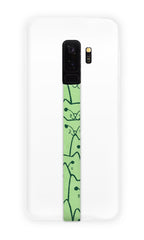phone strap grip holder cat kitten green
