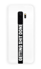 phone strap grip holder gsd getting shit done black white