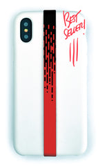 phone strap grip holder half tone halftone red black