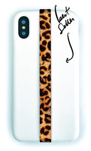 phone strap grip holder leopard jaguar big cat spot fur