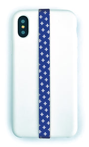 phone strap grip holder fleur de lys quebec