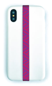 phone strap grip holder maze labyrinth purple pink