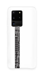 phone strap grip holder city urban landscape buildings skyscraper black white