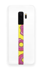 phone strap grip holder dohnut doughnut donut yellow pink