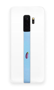 phone strap grip holder eggplant vegetable icon emoji sky blue purple