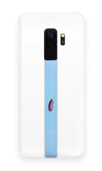 phone strap grip holder eggplant vegetable icon emoji sky blue purple