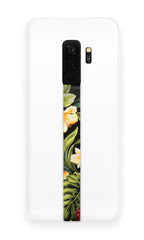phone strap grip holder floral flower plants nature yellow red