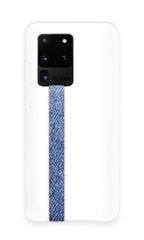 phone strap grip holder jeans blue texture