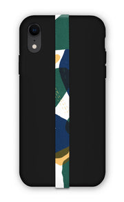 phone strap grip holder tablo blue abstract