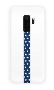 phone strap grip holder stars usa blue