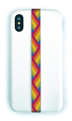 phone strap grip holder vintage stripes