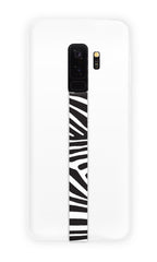 phone strap grip holder zebra stripes black white